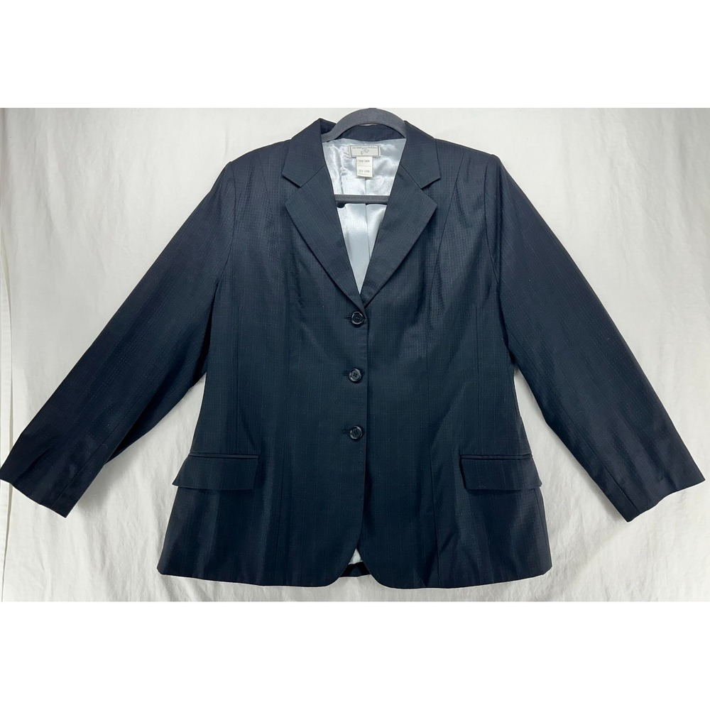 The Wellington Collection Navy Pinstripe Blazer Jacket 16R Equestrian Riding